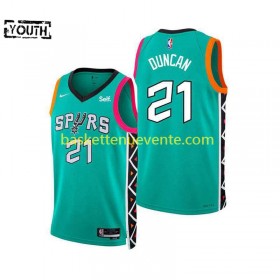 Maillot Basket San Antonio Spurs Tim Ducan 21 Nike 2022-2023 City Edition Swingman - Enfant